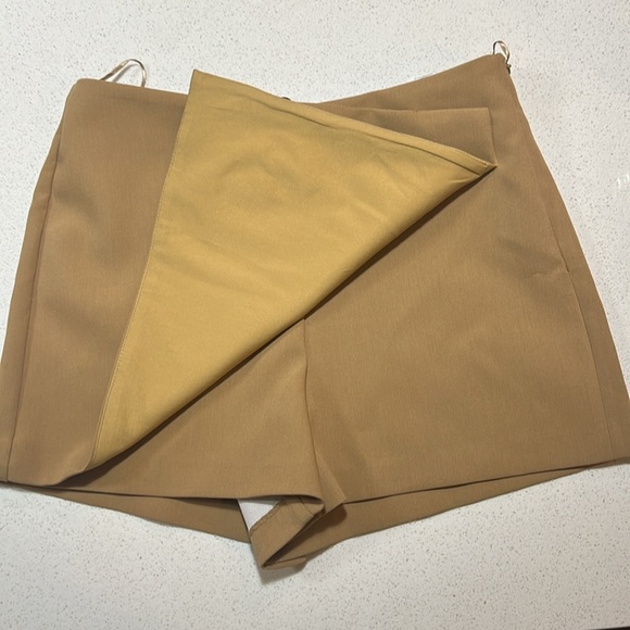 Zara Tan Skort NWT Size M - Picture 3 of 4